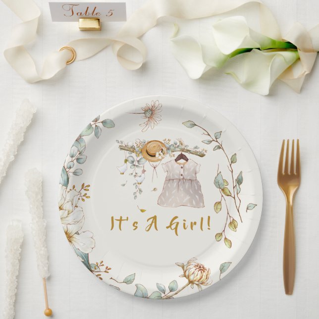 Prato De Papel Boho Baby Girl Dress Outdoor (Casamento)