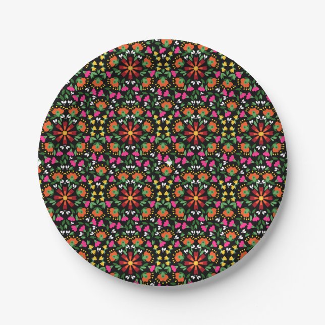 Prato De Papel Boho Bold Floral Trivet (Frente)
