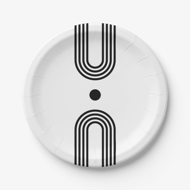 Prato De Papel Boho celestial Sun (Frente)