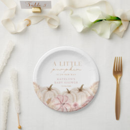 Prato De Papel Boho Girls Pampas Grass Personalizado