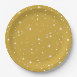 Prato De Papel Boho Gold Starlight