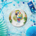 Prato De Papel Boho Kids Parrot Birthday<br><div class="desc">Serve sorrisos com as nossas loucas pratos de papel de Boho Kids Parrot Birthday! Projetados para trazer uma mistura de encanto vibrante para sua celebração, esses pratos apresentam designs deliciosos de papagaio com decorações boêmicas e tons suaves e suaves. Quer você esteja servindo sanduíches, salgadinhos ou fatias de bolo, esses...</div>
