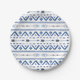Prato De Papel Boho Tribal Paper Plates