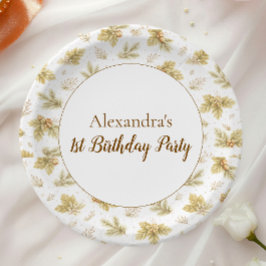 Prato De Papel Boho Woodland Wild One Birthday