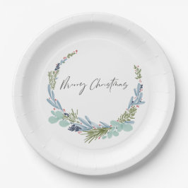 Prato De Papel Boho Wreath Felry Christmas Modern Design