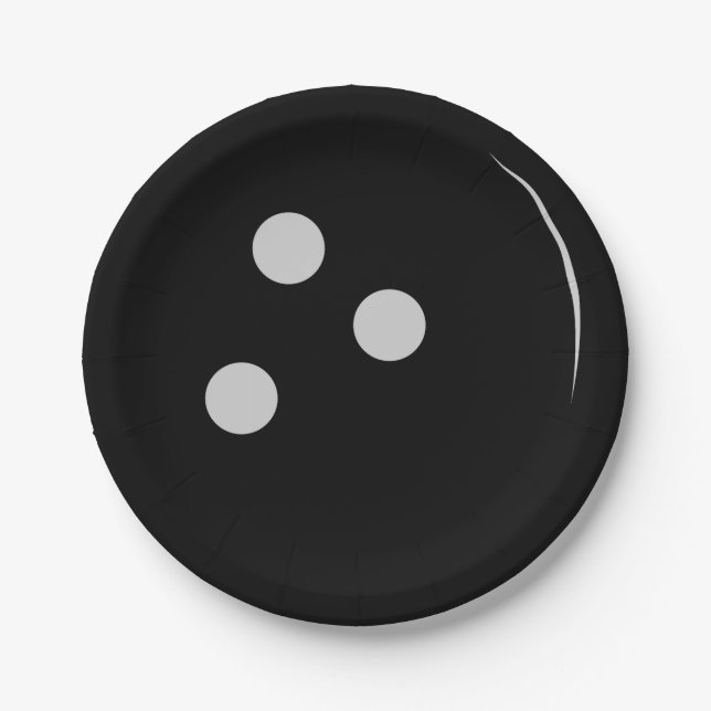 Prato De Papel Bola de boliche (Frente)