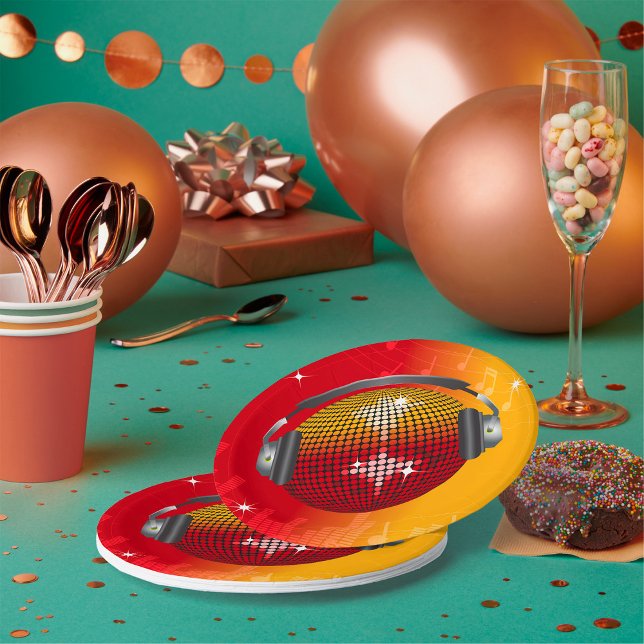 Prato De Papel Bola de Discoteca Brilhante (Criador carregado)