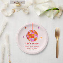 Bola de Discoteca Laranja Rosa Vamos Dançar no Ani