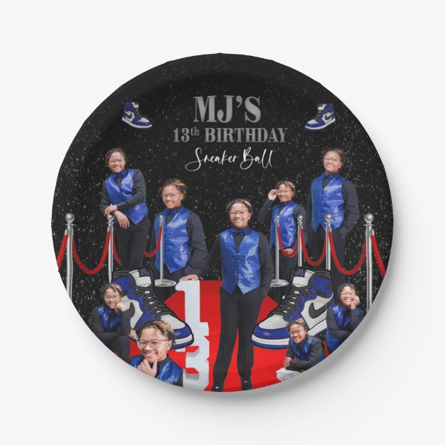 Prato De Papel Bola de tênis do MJ (Frente)