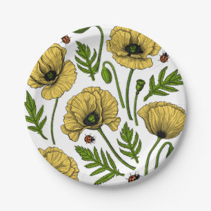 Prato De Papel Bolachas e biscoitos amarelos