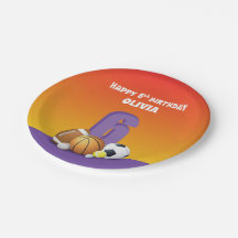 Bolas de Esportes de Aniversário para 6 de Menina 