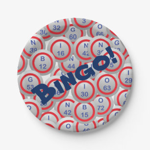 Prato De Papel Bolas do Bingo