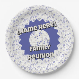 Prato De Papel Bold Texas Bluebonnets, Family Reunion, 