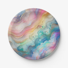 Prato De Papel Bolhas e Bolhas de Papel Placas e Bolinhos