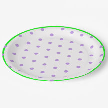 Bolinhas Geométricas Verde Roxo