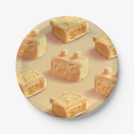 Prato De Papel Bolo de abacaxi