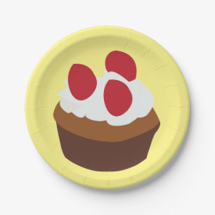 Prato De Papel Bolo de Xícara Muffin Bolo de Xícara