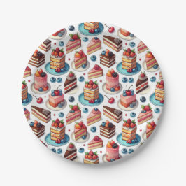 Prato De Papel Bolo na sua cara