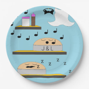 Prato De Papel Bolos De Casamento Antes Do Glacé