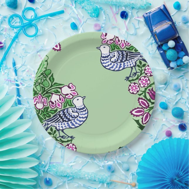 Prato De Papel Bolotas de Flores de Arte Folclórica (Festa)