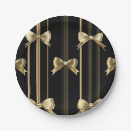 Prato De Papel Bolsa de Papel Negro