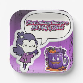 Prato De Papel Bom Dia das Bruxas! 👻