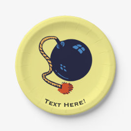 PRATO DE PAPEL BOMBA ANTIGA