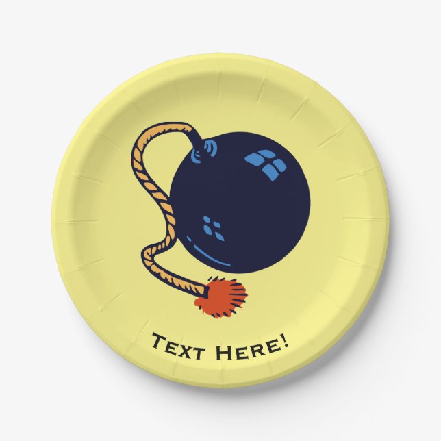 PRATO DE PAPEL BOMBA ANTIGA (Frente)