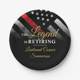 Prato De Papel Bombeiro do Departamento de Bombeiros de Retirada