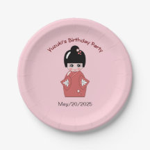 Boneca Kokeshi - aniversário personalizado