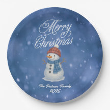 Boneco de Neve Caprichoso Feliz Natal
