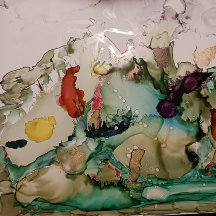 Bonitas placas de papel pintadas para o outono