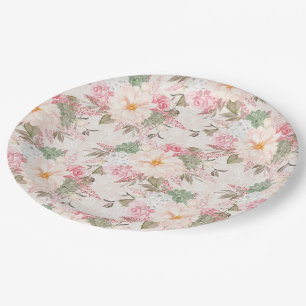 Prato De Papel Bonito Floral