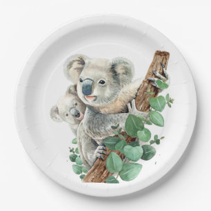 Prato De Papel Bonito Koala Bear Arte Animal Australiana