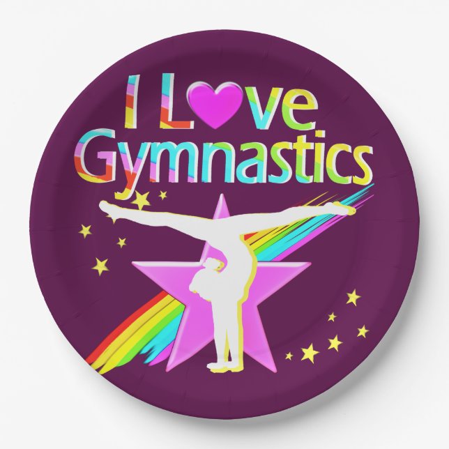 PRATO DE PAPEL BONITO PINK I ADORA PLACAS DE PAPEL GINÁSTICO (Frente)