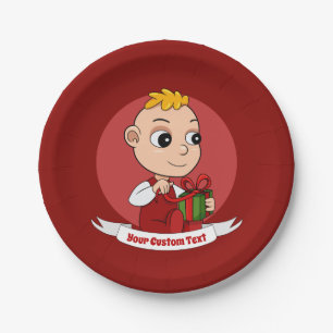 Prato De Papel Bons desenhos animados de Natal