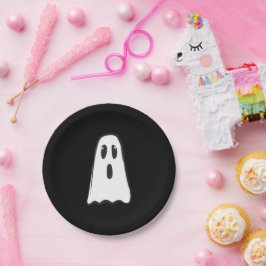 Prato De Papel BOO! Fantasma Assustadoramente Fofo Roupa de Hallo