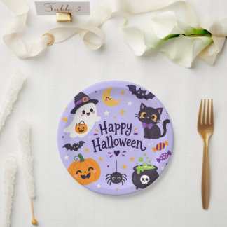 Prato De Papel boo halloween