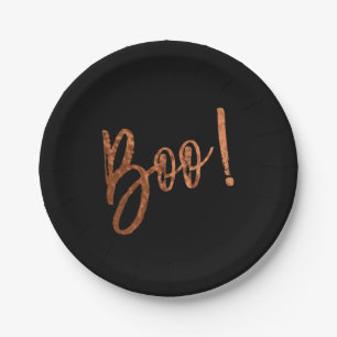 Prato De Papel Boo! Halloween Modern Halloween Plates