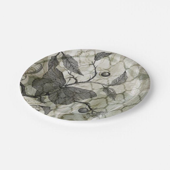 Prato De Papel Borboletas árabes I (Inclinado)