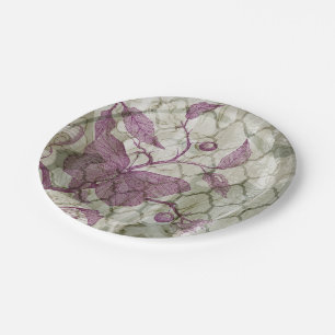 Prato De Papel Borboletas árabes III