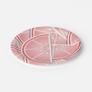 Prato De Papel Borras de toranja cor-de-rosa-fungo