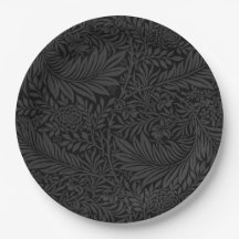 Botânica Floral Preta Moderna