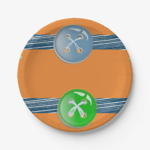 Prato De Papel Botão de placas de papel