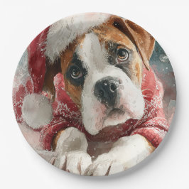 Prato De Papel   Boxer Christmas  Paper Plate