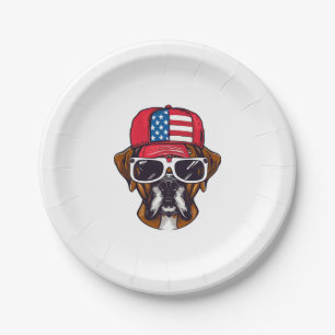 Prato De Papel Boxer Dog USA