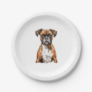 Prato De Papel Boxers Buddies - Design de Cachorro Justo para Loy