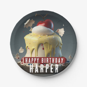 Prato De Papel Branca de Neve - Aniversário