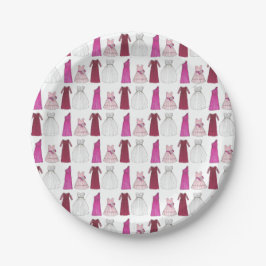 Prato De Papel Brigada do Partido Bridal Bridesmaid Flowergirl