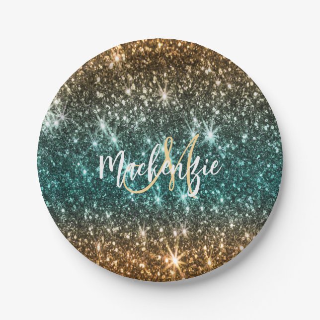 Prato De Papel Brilhante Colorida (Frente)